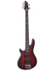 Basso Schecter Hellraiser Extreme 5, per mancini - Crimson Red Burst Satin