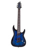 Schecter Omen Elite 7 Multi-scale - See Thru Blue Burst