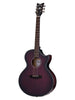 Schecter Acoustique Orleans Stage, preamplificatore Fishman Isys - rosso vampiro sfumato satinato