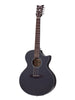 Schecter Acoustique Orleans Stage, preamplificatore Fishman Isys - Nero satinato semitrasparente
