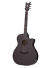 Schecter Acoustique Orleans Studio, preamplificatore Fishman Isys - Nero satinato trasparente