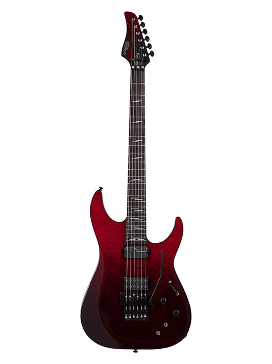 Schecter Reaper 6 Elite Floyd Rose, micro Sustainiac - Blood Burst