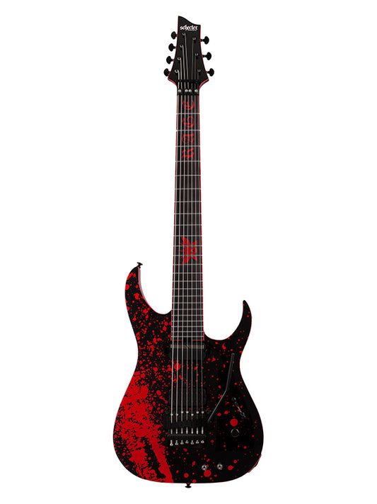 Schecter Sullivan King Banshee-7 Floyd Rose, micro Sustainiac - Obsidian Blood