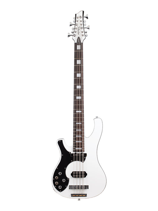 Schecter Stargazer-12 Bass, gaucher - Gloss White