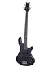 Schecter Stiletto Studio 4 - Nero satinato trasparente