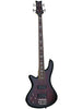 Schecter Stiletto Extreme 4, per mancini - Ciliegia nera