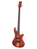 Schecter Stiletto Studio 4, diapason 863-889 mm - Miele satinato