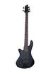 Schecter Stiletto Stealth 5, per mancini - Nero satinato