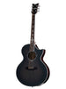 Schecter Synyster Gates acustica GA SC - Trans Black Burst Satin