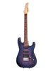 Schecter Sunset Custom II Serie di produzione USA - Blue Crimson Flame - Ebano