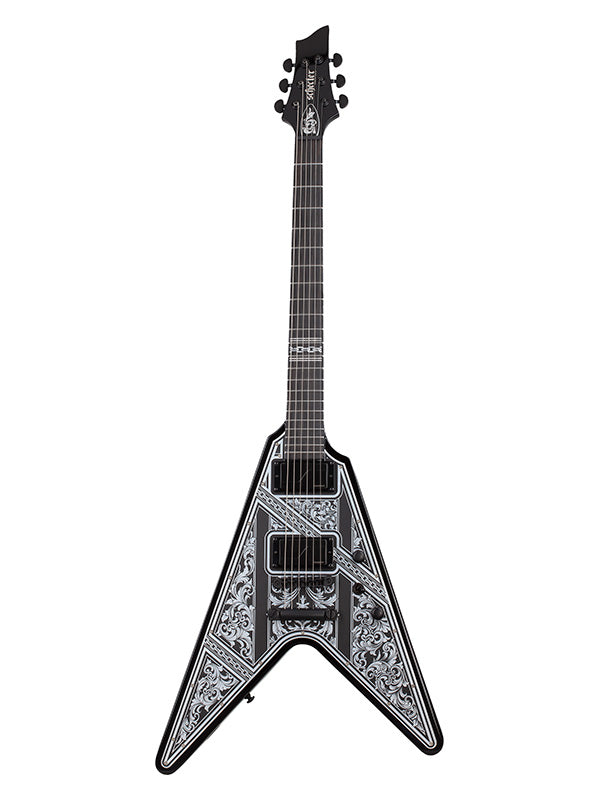 Schecter V-1 Pryzm Palladium - Gloss Black