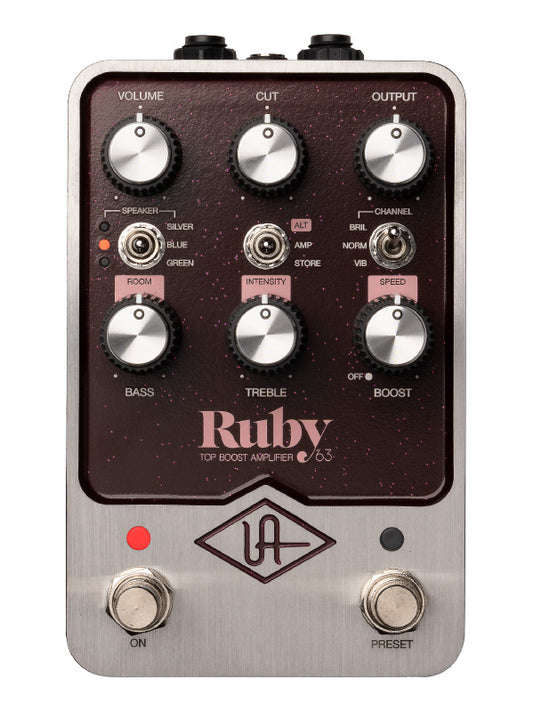 Universal Audio UAFX - Ruby 63 Top Boost, modulation d'ampli