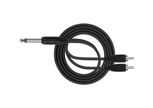 Kirlin Y325-3BK Cable  2 RCA-Jack Mono 3M