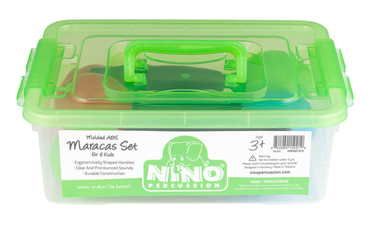 LOT NINO 6 MARACAS SHAKER MEDIUM + boite de rangement
