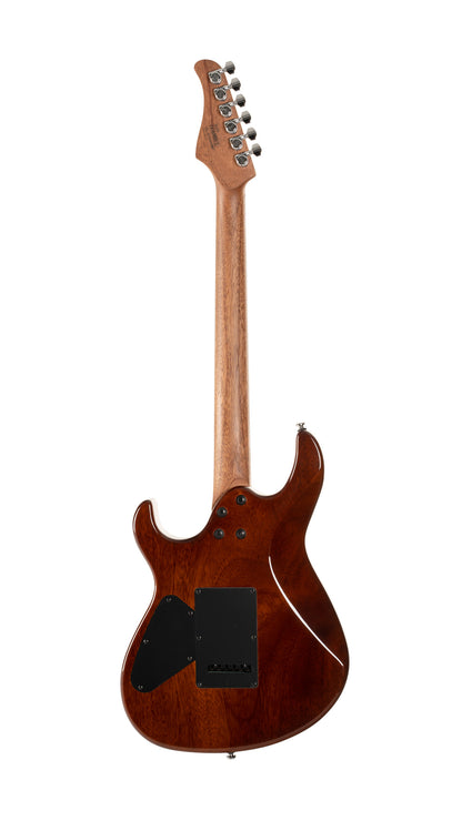 G300 GLAM, corps acajou chambré, table érable massif, touche ébène, 2 micros Seymour Duncan, polar ice metallic burst