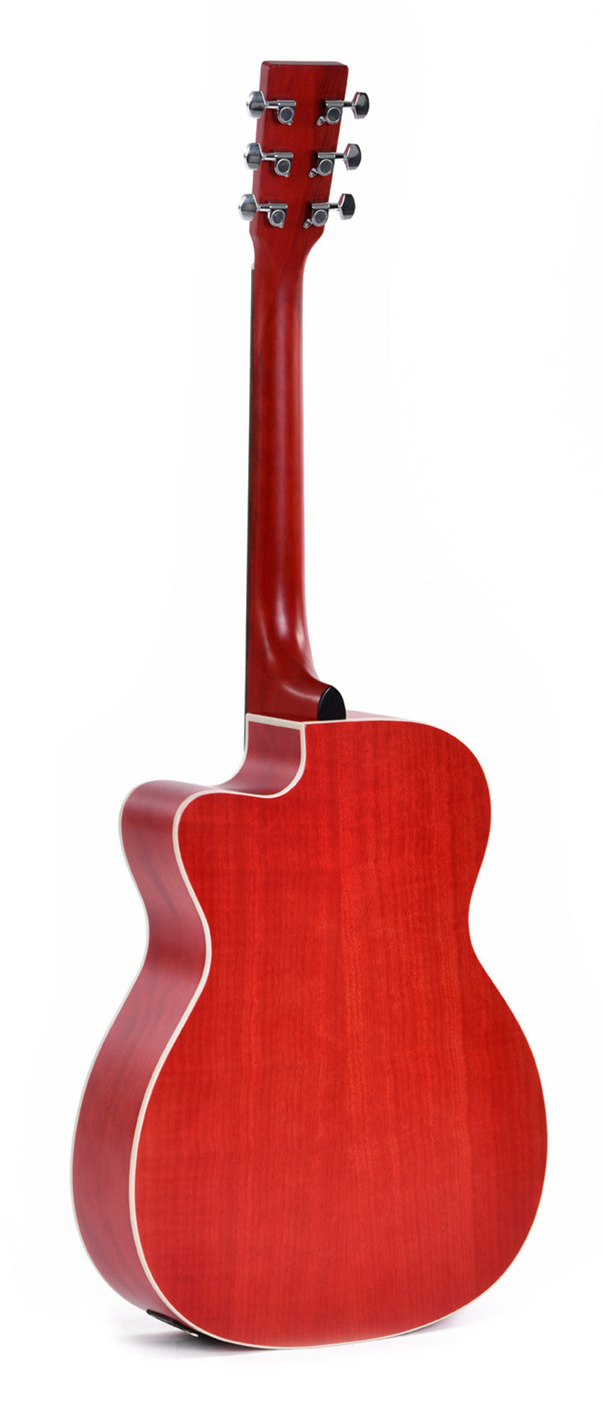 Modèle 000C-10E-TRD, Forme 000 pan coupé, table épicéa Sitka, fond & éclisses acajou, manche acajou, EQ Sigma, rouge satiné