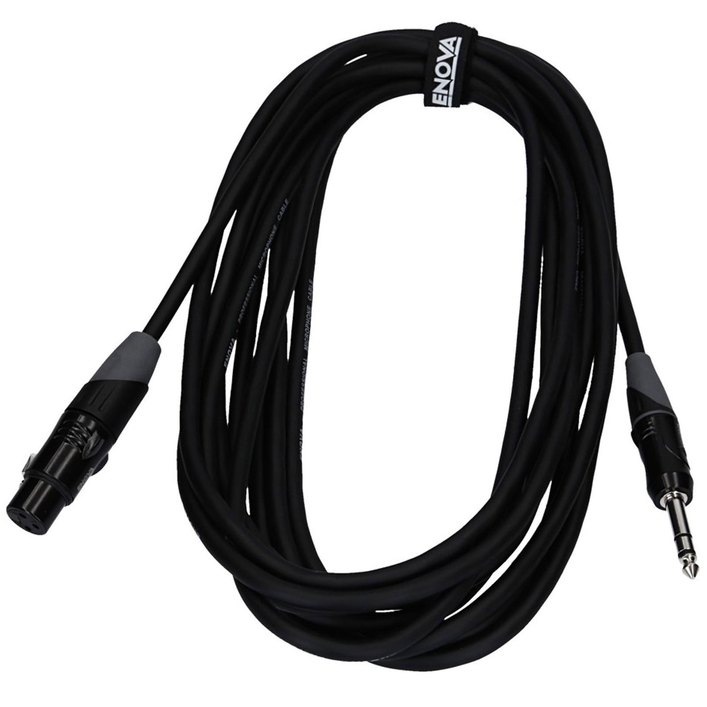 Câble micro XLR femelle/Jack stéréo, 1 mètre, noir
