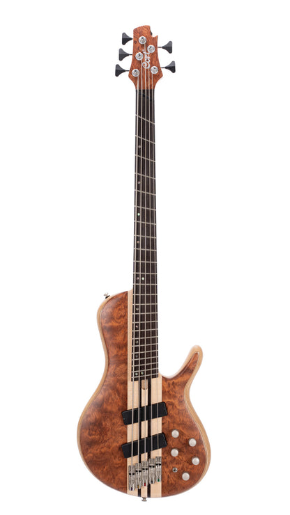 A5 BEYOND, SINGLE CUTAWAY, CORPS FRÊNE, TABLE BUBINGA, MANCHE TRAVERSANT, MICROS ET EQ BARTOLINI MK-1, NATUREL,ETUI FLY CASE