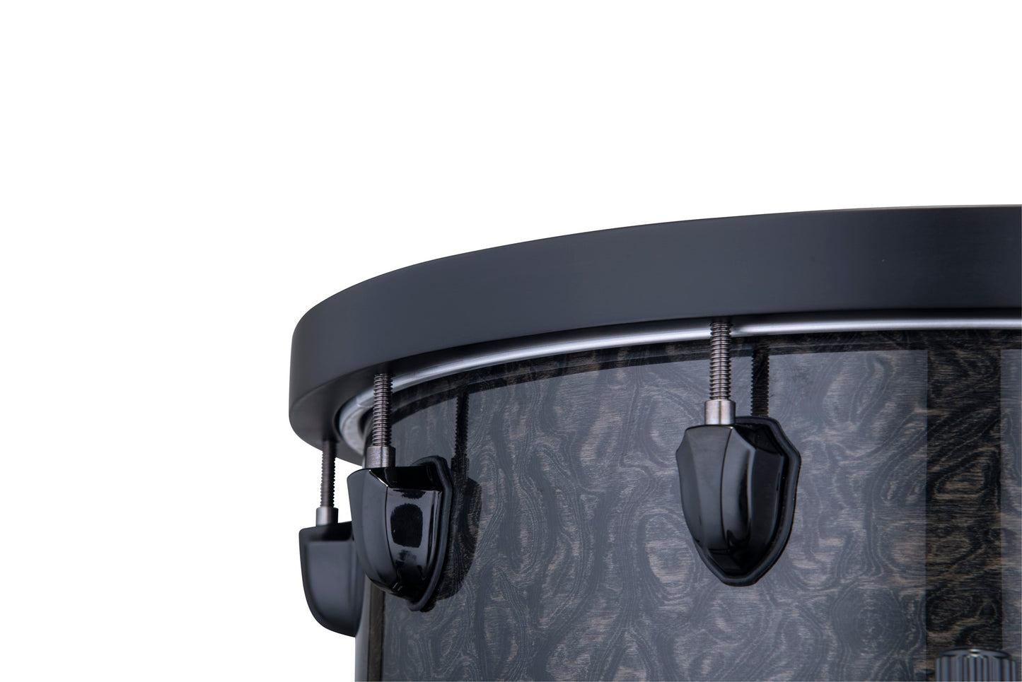 CC MAPEX BP 14 X 8" RALPH PETERS, CERCLES BOIS, ACCASTILLAGE NOIR, FINITION BLACK BURST