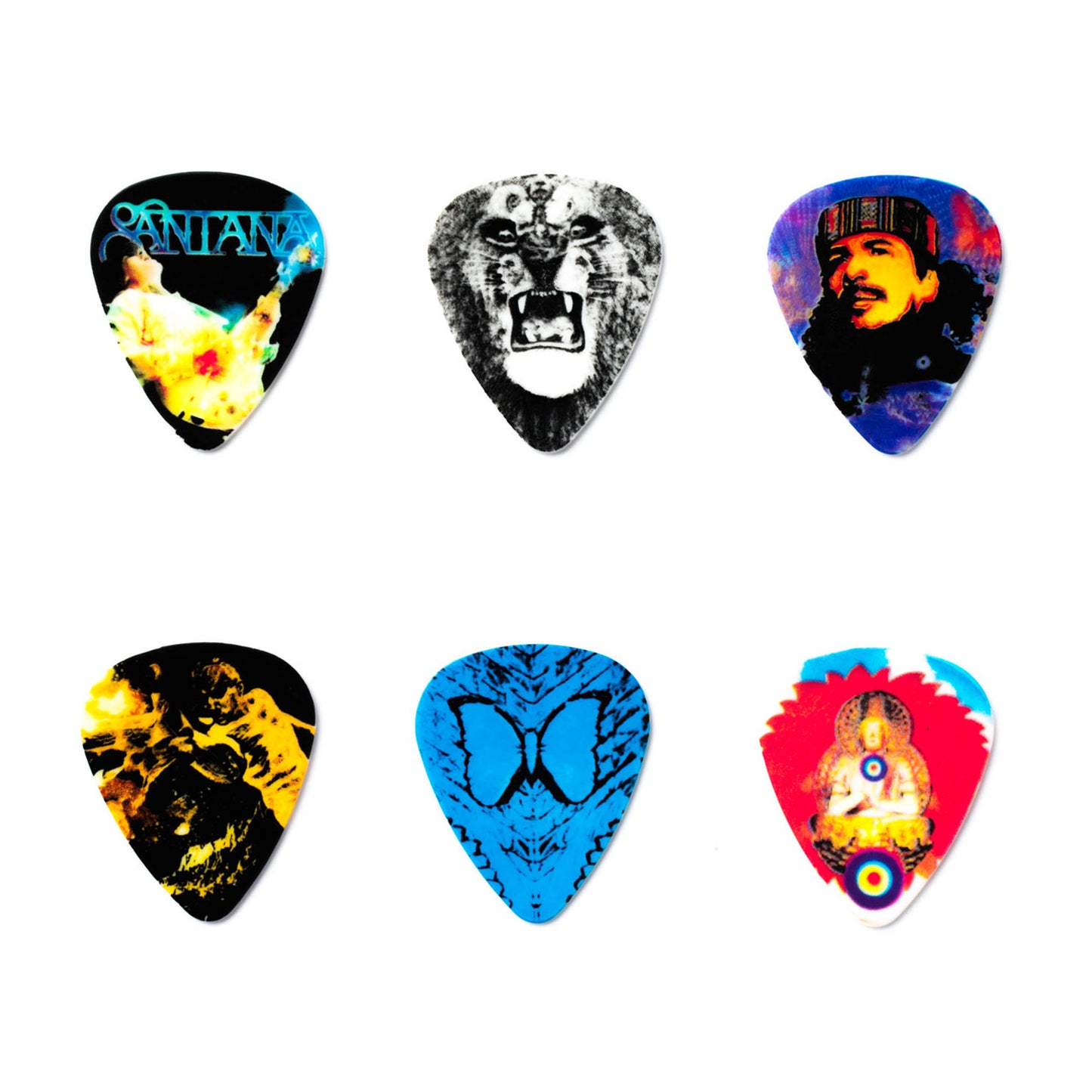 Boite de 6 médiators Santana Medium