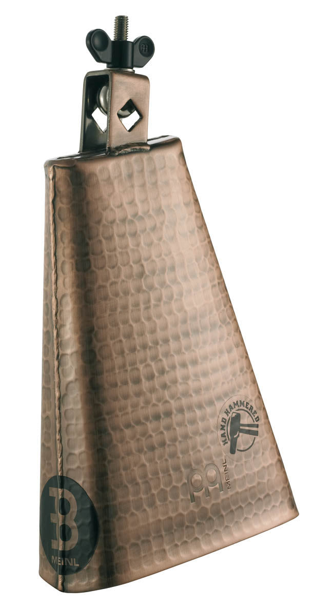 Cloche 8", acier martelé, avec attache, finition cuivre brossé