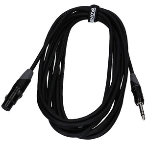Enova Cavo Microfono 6M XLR Femmina / Jack Maschio Stereo
