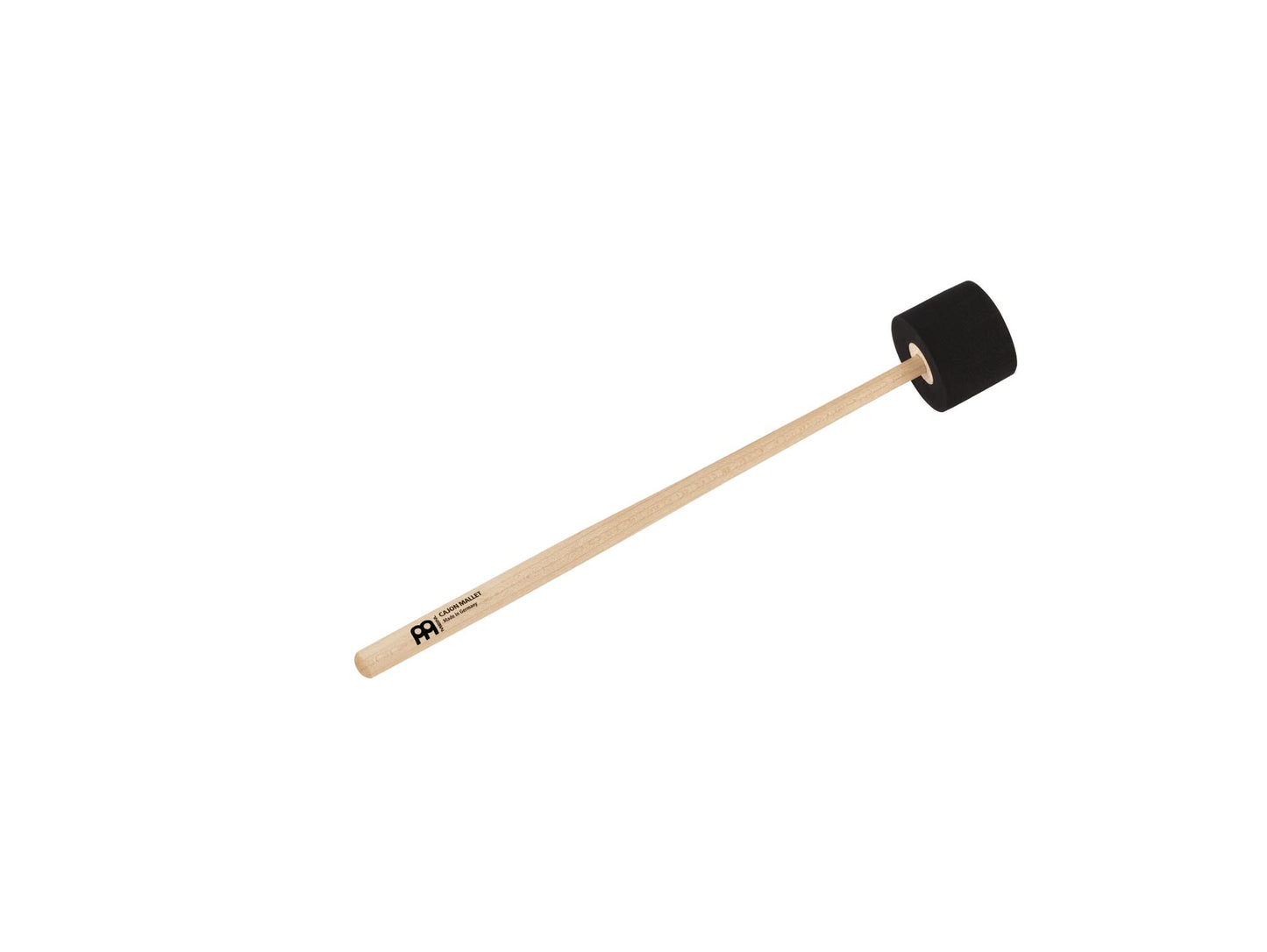 Mailloche pour cajon, érable, tête large en caoutchouc mousse