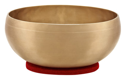 Bol tibétain COSMOS, Ø 14.8cm, 650g, livré avec housse et anneau de feutre (support), fabrication artisanale en Inde
