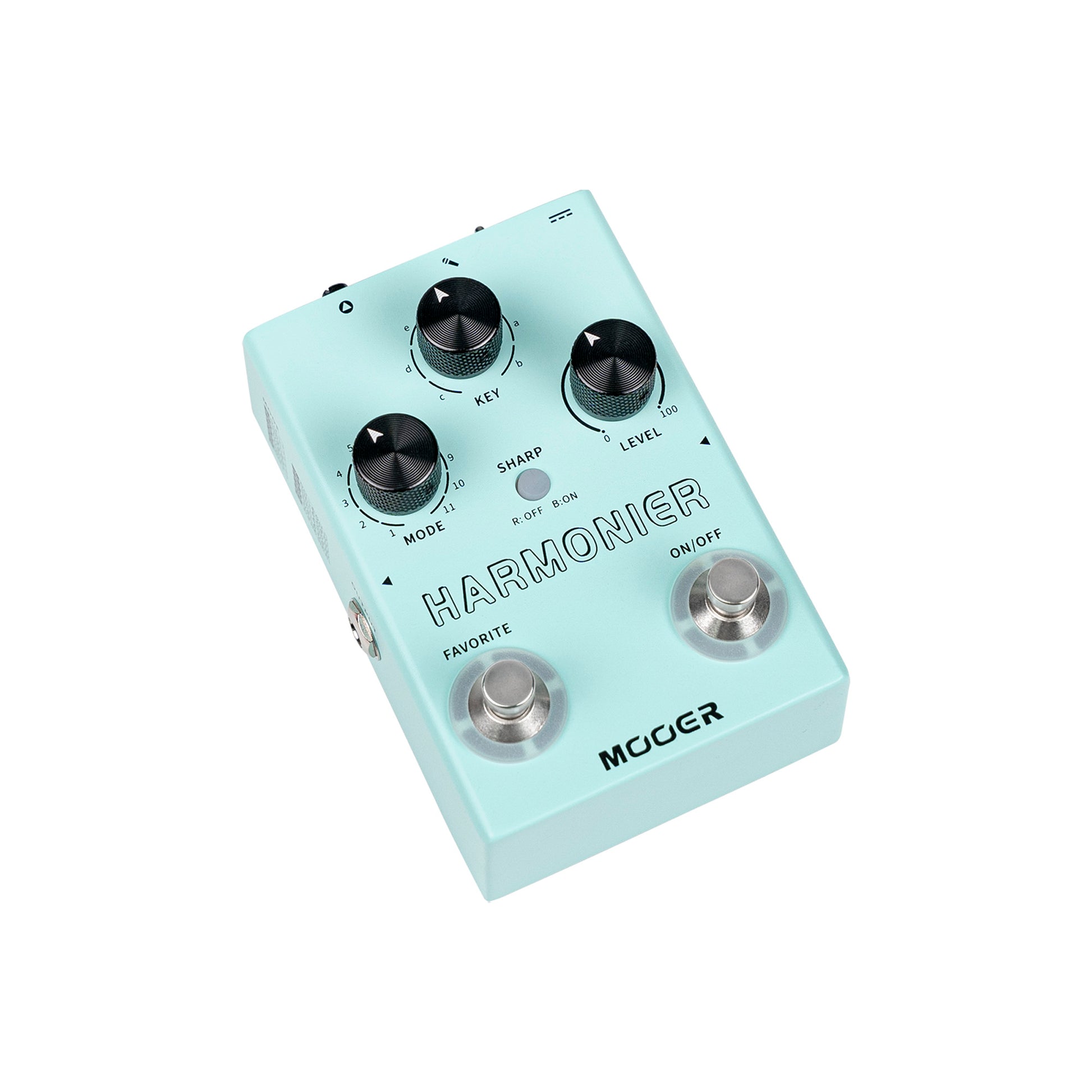 Pédale HARMONIER, 12 harmonisations vocales différentes, 11 modes harmoniques, boîtier métal, vert