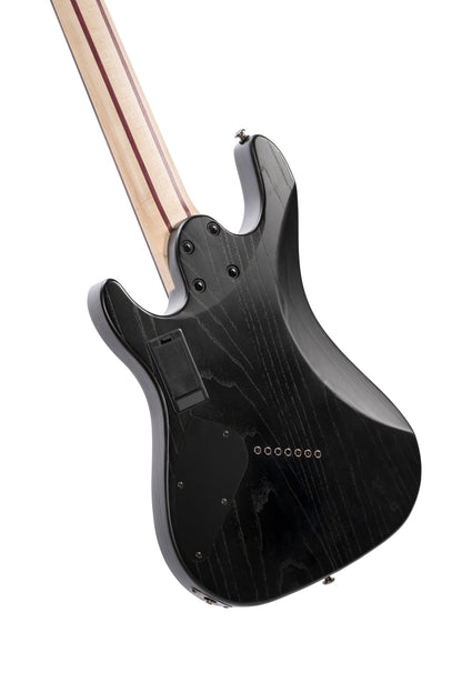 KX507MS, modèle 7 cordes, corps acajou, table peuplier figuré, touche ébène, micros Fishman Fluence, star dust black