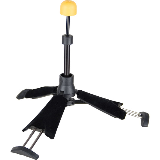 Support clarinette pliable ultra-compact, housse (hauteur: 17 cm, poids: 0.1 kg, taille replié: 10.6 x 5.5 cm)