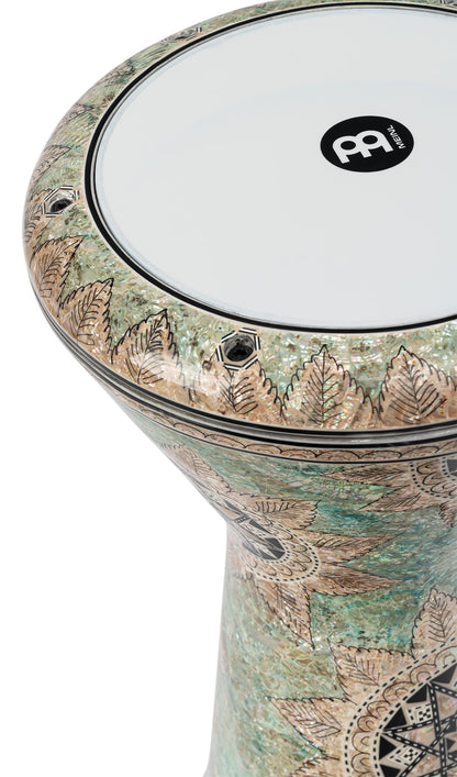 Doumbeck Egyptien Mosaik Queen Meinl Artisan 9" mosaïques incrustées white pearl