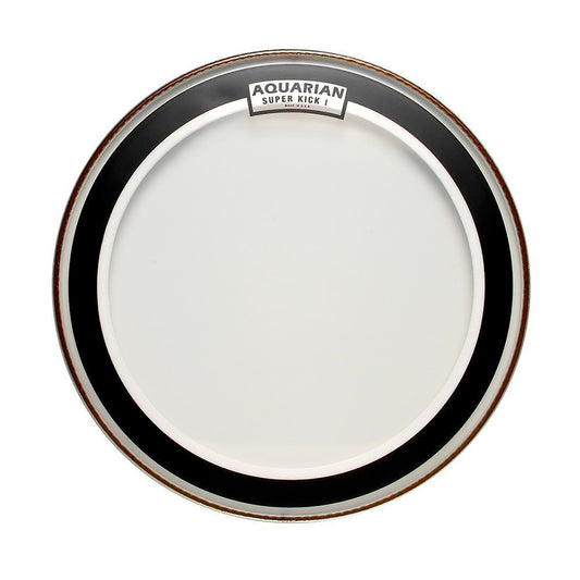 Peau Super-Kick I 16", 1 pli médium (0.25mm), atténuateur flottant, transparente