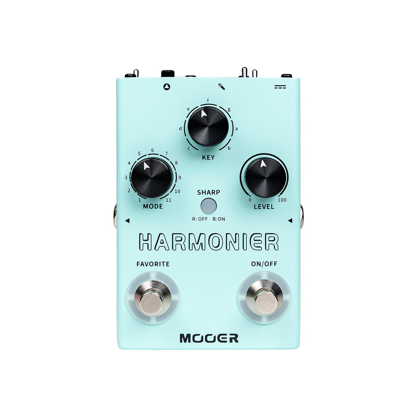 Pédale HARMONIER, 12 harmonisations vocales différentes, 11 modes harmoniques, boîtier métal, vert