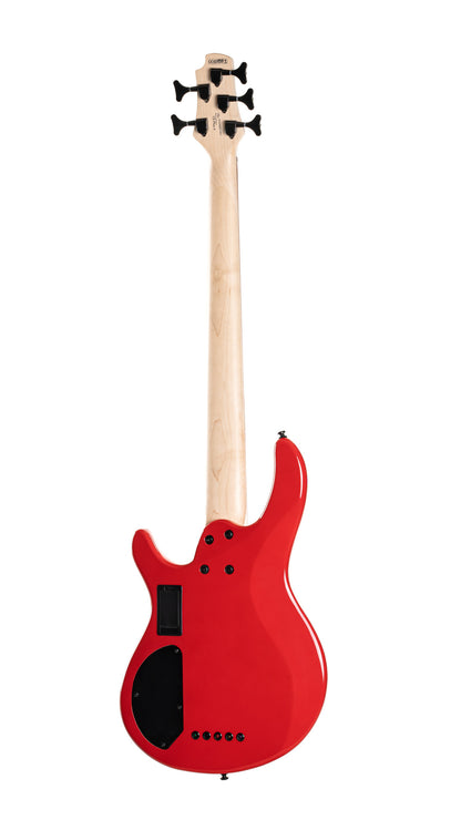 C5 Deluxe, corps peuplier, micros Bartolini MK-1 et préampli Markbass MB-1, candy red