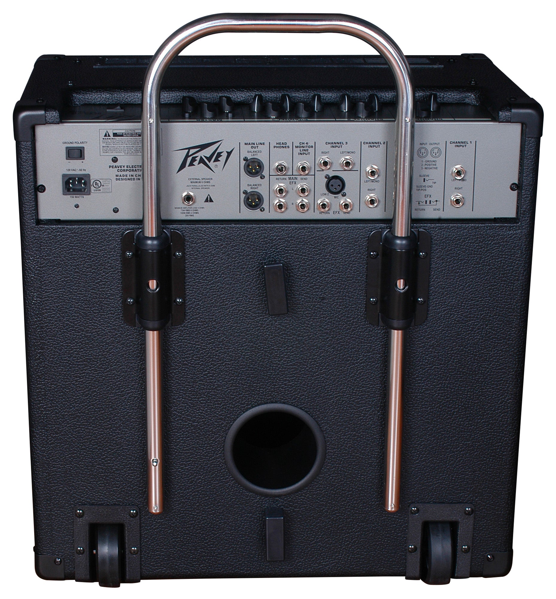 Ampli clavier 75W, HP 1x 15", 1 tweeter, 4 canaux, EQ 2 bandes, 4 entrées jack, 1 entrée jack/ XLR, sortie casque, finition noir