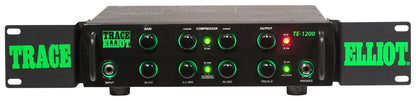Tête amplifiée pour basse 1200W RMS, EQ 4 bandes, compresseur 2 bandes, 2 sorties jack, sortie DI, sortie casque, finition noir