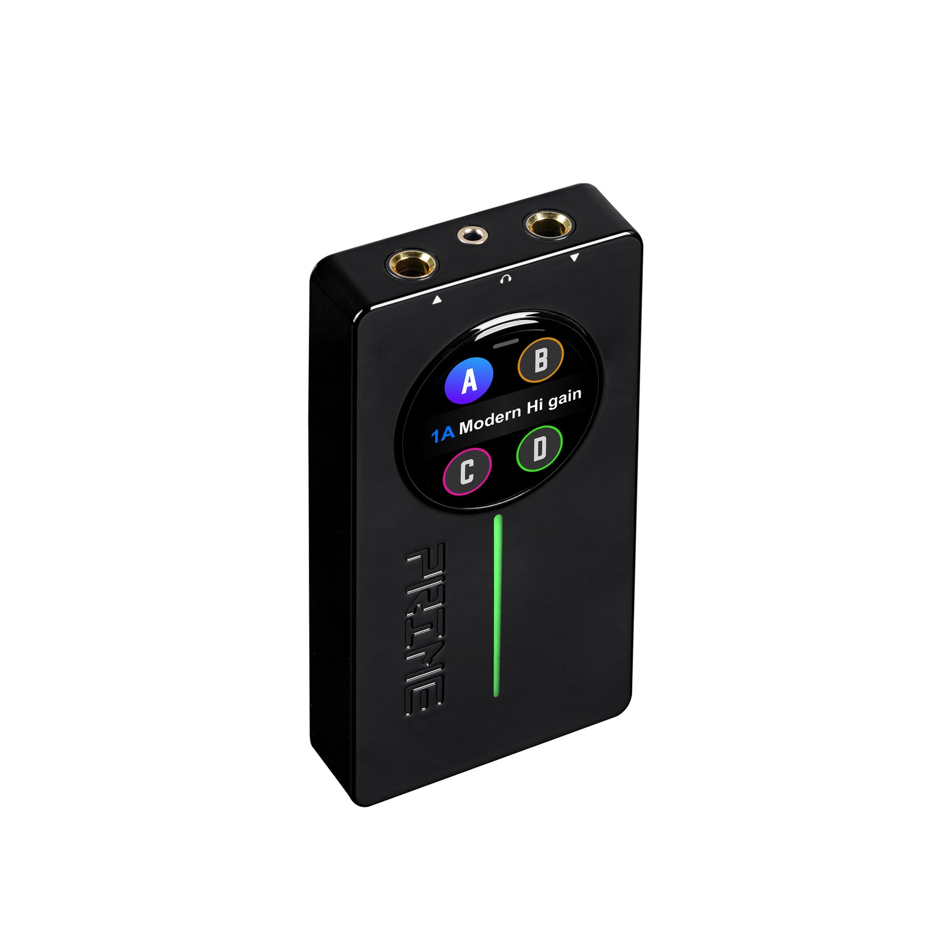 Interface PRIME P2, pour guitare électrique, écran tactile, technologie MNRS de modélisation d'amplis et d'effets, noir