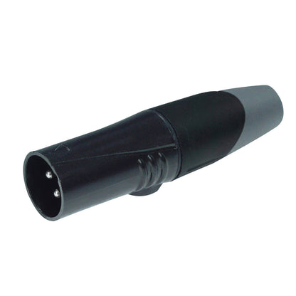 Fiche XLR mâle, noir