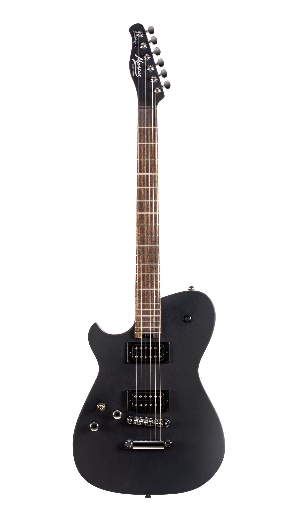MBM-2H-LH, signature Matt Bellamy, corps tilleul, manche érable à radius compensé, micros Manson,"Kill" bouton, gaucher, noir