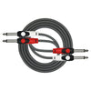 Cable Patch Kirlin 2Xjack 3M Noir