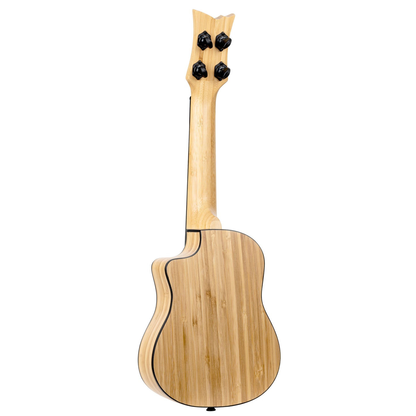 RUNAB-SO, modèle Soprano, pan coupé, EQ MagusUke, table bambou massif, f/e bambou massif, manche bambou, housse, naturel satiné
