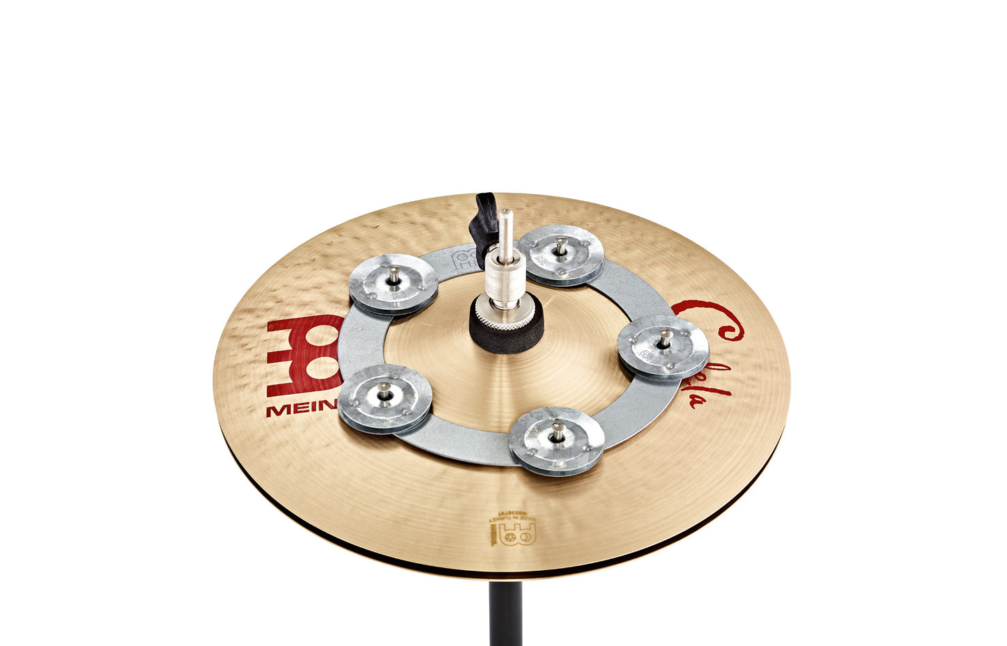 Ching Ring 6", convient à la plupart des charlestons, 5 paire de cymbalettes, facile à placer, acier inoxydable