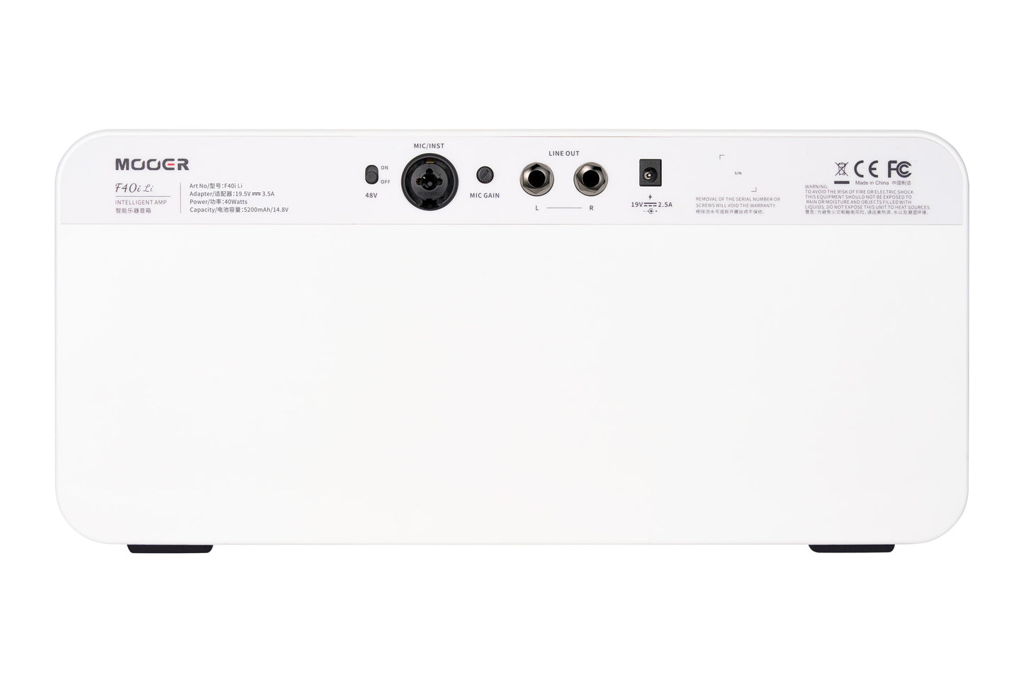 MOOER F40ILI-SW AMPLI F40I LI 40W SNOWFALL WHITE