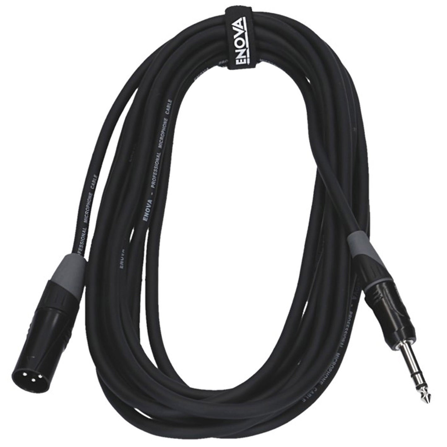 Câble micro XLR mâle/Jack stéréo, 3 mètres, noir
