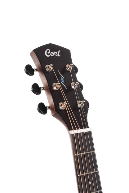 CORE-GA, forme Grand Auditorium, table blackwood massif, f/e blackwood massif, EQ Fishman Sonitone, soft case, light burst