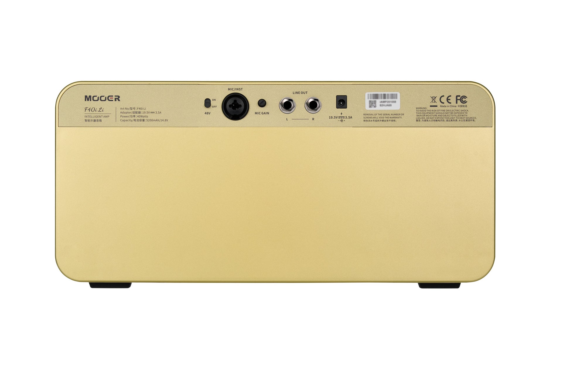 MOOER F40ILI-GD AMPLI F40I LI 40W DORE