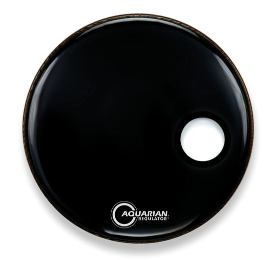 Peau Regulator 20", trou 4.75", noire
