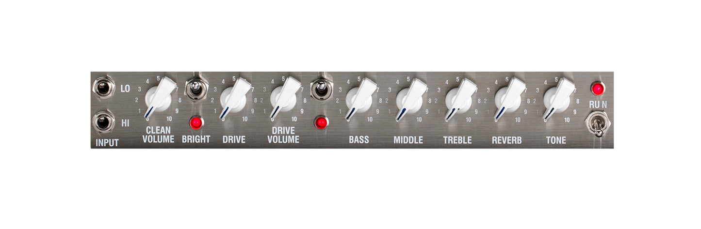 Tête amplifiée à lampes 5W & 0.5W, 2 canaux, réverb, USB, fonction RE-AMP, avec housse, 7.8 kg