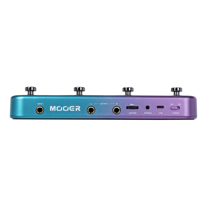 Multi-effets PRIME S1, 126 effets de guitare, accordeur, métronome, boite à rythmes, looper, bluetooth, bleu violet pailleté